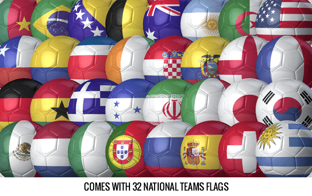 Balls And Flags After Effects Template - 32 National Team Flags.