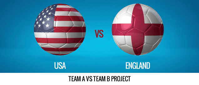 Balls And Flags After Effects Template - Team A vs Team B.