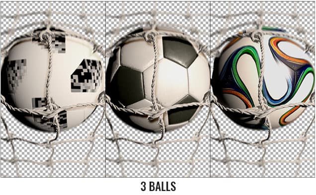 Soccer Ball With Stadium After Effects Template - 3 balls.
