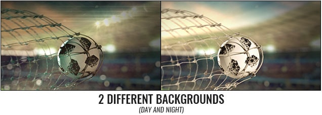 Soccer Scoring Logo Reveal After Effects Template - 2 backgrounds.