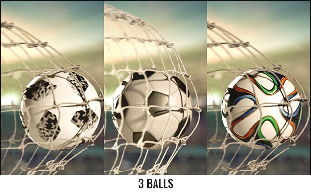 Soccer Scoring Logo Reveal After Effects Template - 3 Balls.