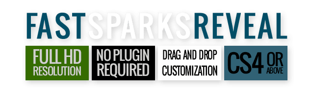 Fast Sparks Logo Reveal After Effects Template - Features.