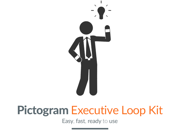 Pictogram Executive Loop Kit Motion Graphics Element - Title image