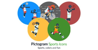 Pictogram Sport Icons Motion Graphics Element - Character animation Thumb