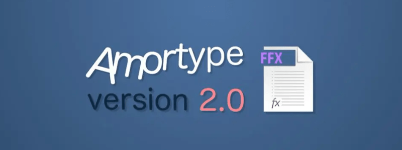 Text Animation on After Effects - Amortype V2