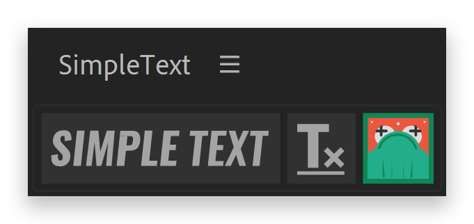 Simple Text - Script Interface